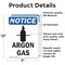 Signmission Argon Gas Sign, Vinyl Decal, 7in W x 10in L, 2PK OS-2PACK-NS-D-710-V-10174 - alternate 2